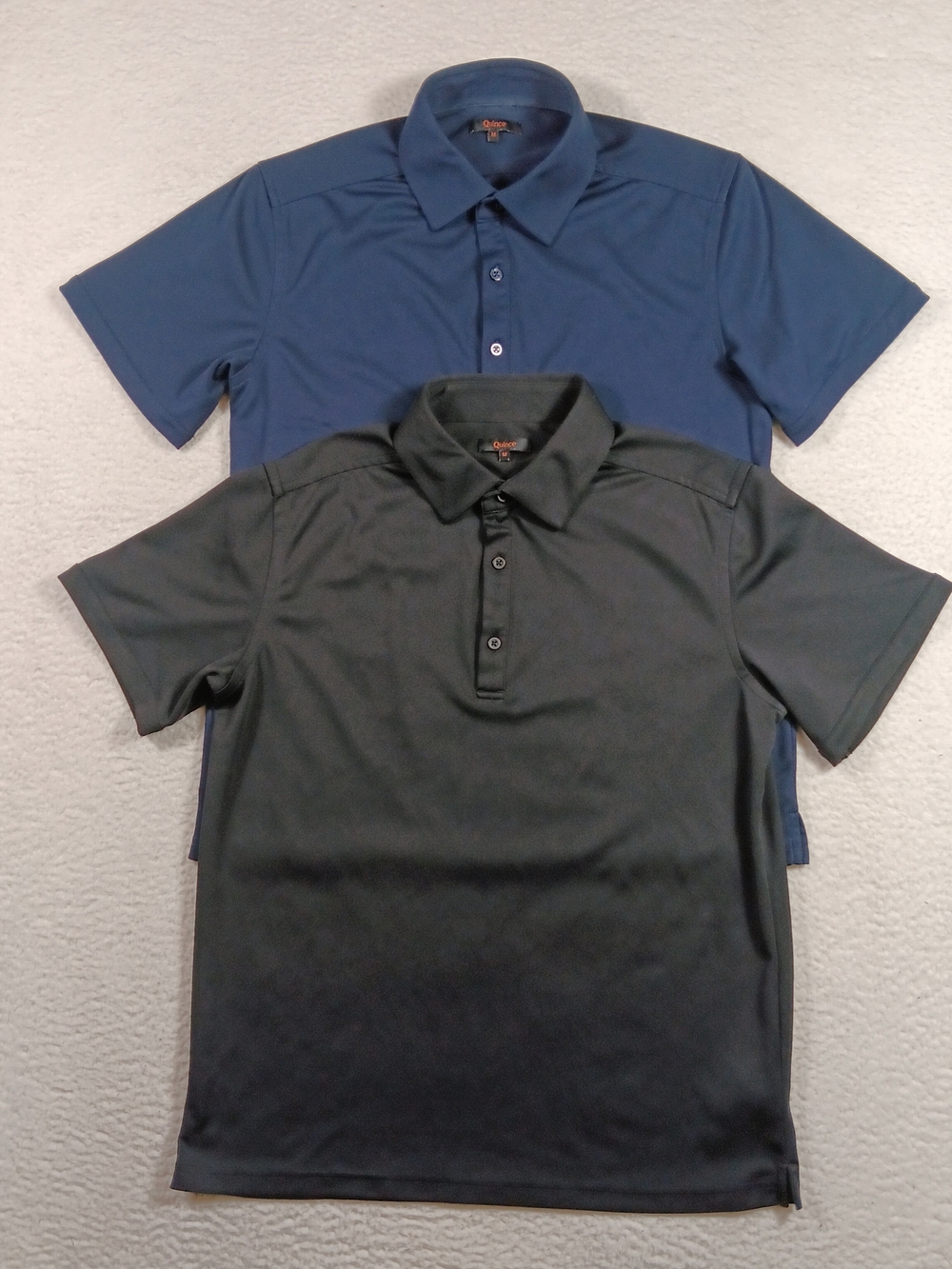 Quince Shirt Mens Medium Commuter Stretch Pique Polo Performance Golf Lot Of 2